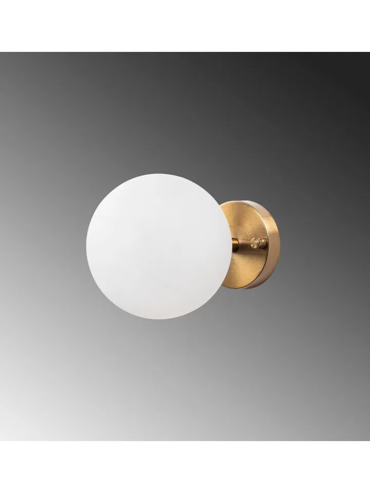 Opviq Wandleuchten<Wandleuchte in Gold - (B)15 x (H)15 cm