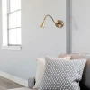 Opviq Wandleuchten<Wandleuchte in Gold - (L)40 cm