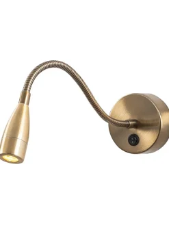 Opviq Wandleuchten<Wandleuchte in Gold - (L)40 cm
