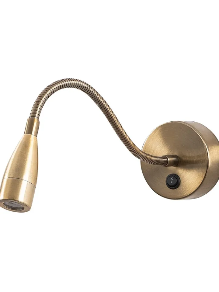 Opviq Wandleuchten<Wandleuchte in Gold - (L)40 cm
