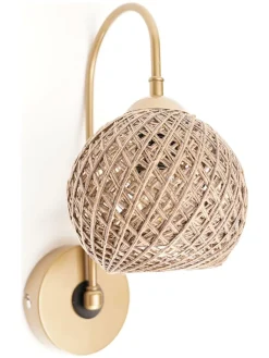 Opviq Wandleuchten<Wandleuchte in Hellbraun - (B)25 x (H)25 cm