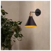 Opviq Wandleuchten<Wandleuchte in Schwarz - (B)20 x (H)29 cm