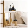 Opviq Wandleuchten<Wandleuchte in Schwarz - (B)27 x (H)36 cm