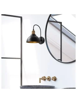 Opviq Wandleuchten<Wandleuchte in Schwarz - (B)27 x (H)36 cm