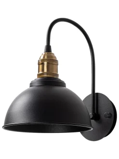Opviq Wandleuchten<Wandleuchte in Schwarz - (B)27 x (H)36 cm