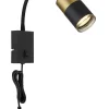 Globo lighting Wandleuchten<Wandleuchte in Schwarz/ Gold - (H)33 cm