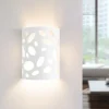 ZMH Wandleuchten<Wandleuchte in weiß E14 Up and Down Design Modern Hallampe Gipslampe