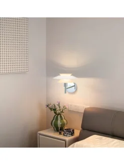ZMH Wandleuchten<Wandleuchte in weiß 1-flammige G9 Metall Moderne Kreative Nachttischlampe