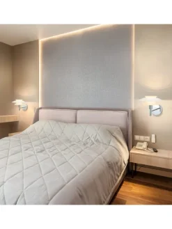ZMH Wandleuchten<Wandleuchte in weiß 1-flammige G9 Metall Moderne Kreative Nachttischlampe