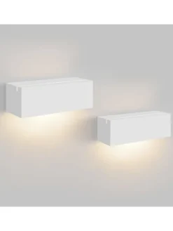 ZMH Wandleuchten<Wandleuchte in weiß G9 Up and Down Design L 22CM Gips Modern Hallampe