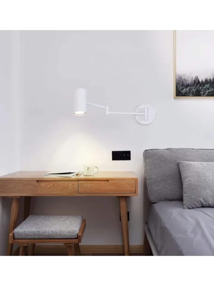ZMH Wandleuchten<Wandleuchte in weiß GU10 schwenkbar
