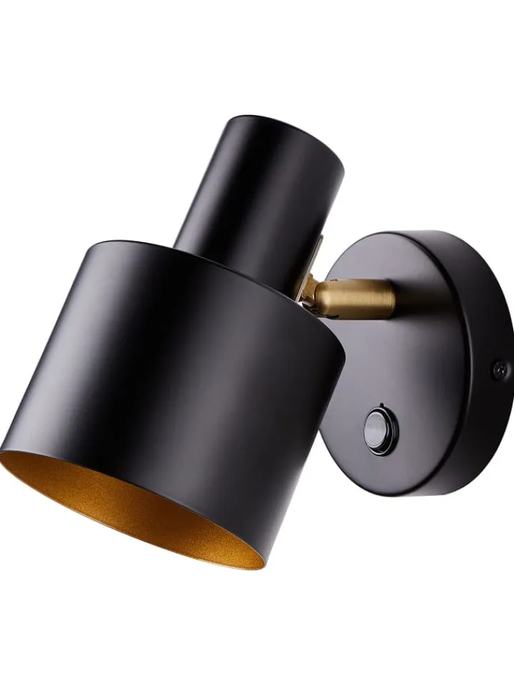 Butlers Wandleuchten<Wandleuchte ISAK in Schwarz