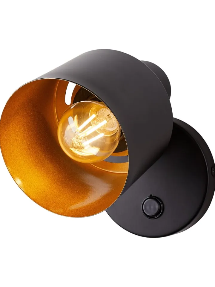 Butlers Wandleuchten<Wandleuchte ISAK in Schwarz