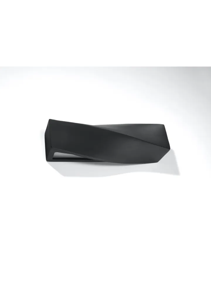 Nice Lamps Wandleuchten<Wandleuchte Keramik TAURUS in Schwarz mit glas loft style LED E27