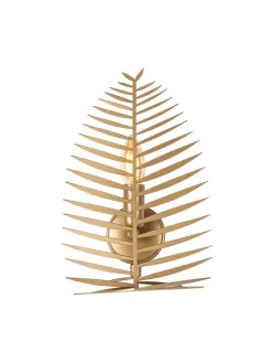 Opviq Wandleuchten<Wandleuchte "Leaf" in Gold - (B)20 x (H)30 cm