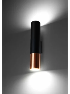Nice Lamps Wandleuchten<Wandleuchte LONGBOT in Schwarz (H)29cm (L)6cm (B)8cm
