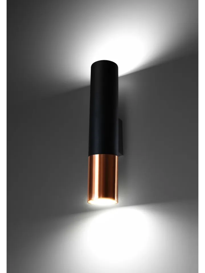 Nice Lamps Wandleuchten<Wandleuchte LONGBOT in Schwarz (H)29cm (L)6cm (B)8cm
