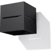 Nice Lamps Wandleuchten<Wandleuchte LORUM 1in Schwarz aluminium quadratische moderne Lampe G9