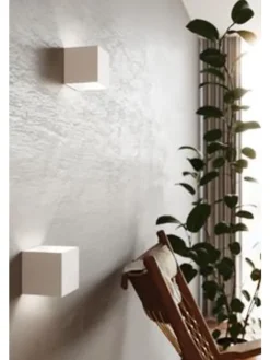 Nice Lamps Wandleuchten<Wandleuchte PINIO in weiss LED IP54 H 140cm