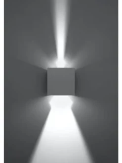 Nice Lamps Wandleuchten<Wandleuchte PINIO in weiss LED IP54 H 140cm