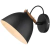Halo Design Wandleuchten<Wandleuchte "Ärhus" in Schwarz - (H)14 Ø 18 cm