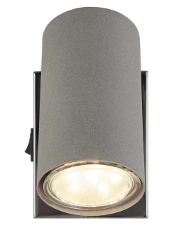 Globo lighting Wandleuchten<Wandleuchte "Robby" in Schwarz/ Grau - (B)7 x (H)10 cm