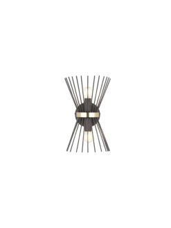 Reality Leuchten Wandleuchten<Wandleuchte ROD in Schwarz-Gold