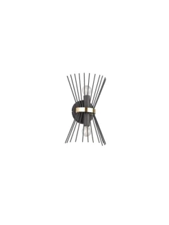 Reality Leuchten Wandleuchten<Wandleuchte ROD in Schwarz-Gold