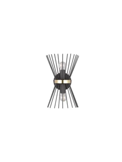 Reality Leuchten Wandleuchten<Wandleuchte ROD in Schwarz-Gold