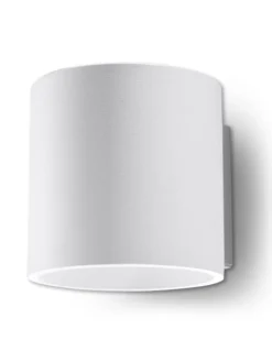 Nice Lamps Wandleuchten<Wandleuchte RODA in Weiß aluminium Ø runde Lampe loft G9 LED
