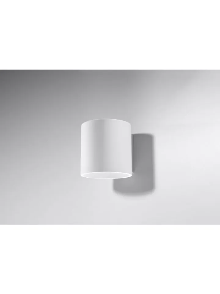 Nice Lamps Wandleuchten<Wandleuchte RODA in Weiß aluminium Ø runde Lampe loft G9 LED