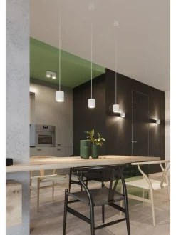 Nice Lamps Wandleuchten<Wandleuchte RODA in Weiß aluminium Ø runde Lampe loft G9 LED