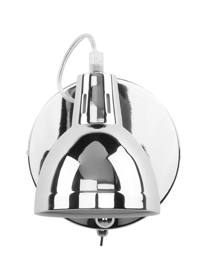 Beliani Wandleuchten<Wandleuchten HARRINGTON in Silber - (W) 11 x (H) 15 x (L) 46 cm