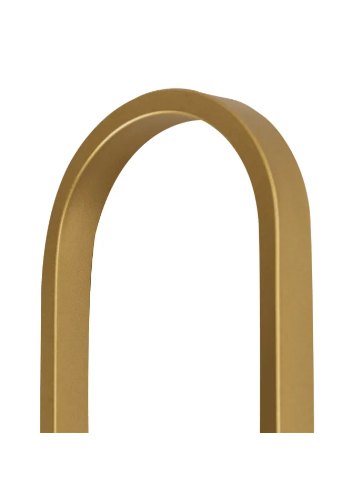 Beliani Wandleuchten<Wandleuchten VARDI in Gold/Weiß - (W) 15 x (H) 40 x (L) 18 cm