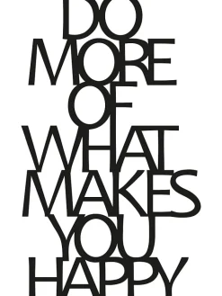 ABERTO DESIGN Wanddekoration<Wandobjekt "Do More Of What Makes You Happy" - (B)41 x (H)70 cm
