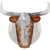 Beliani Wanddekoration<Wandobjekt ERBIUM in Grau/Kupfer - (W) 54 x (H) 41 x (L) 5 cm