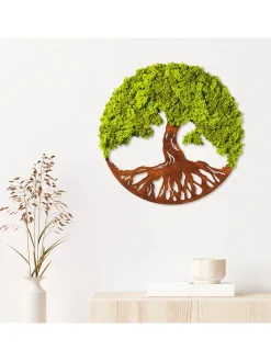ABERTO DESIGN Wanddekoration<Wandobjekt "Tree of Life 3" - Ø 44 cm
