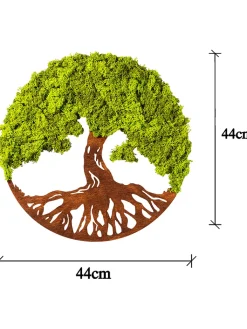 ABERTO DESIGN Wanddekoration<Wandobjekt "Tree of Life 3" - Ø 44 cm