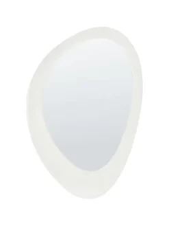 Beliani Spiegel<Wandspiegel AUDES in Weiß - (W) 60 x (H) 90 x (L) 4 cm