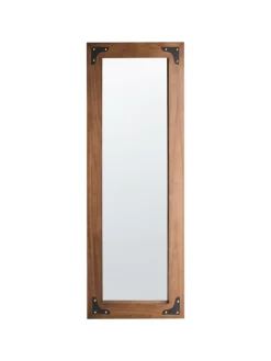 Beliani Spiegel<Wandspiegel BLOSVILLE in Braun - (W) 58 x (H) 164 x (L) 5 cm