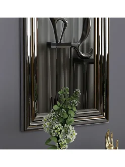 Evila Spiegel<Wandspiegel "Boss" in Transparent/ Silber - (B)30 x (H)90 cm