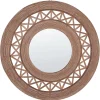 Beliani Spiegel<Wandspiegel CACOMA in Braun - (W) 62 x (H) 62 x (L) 9 cm