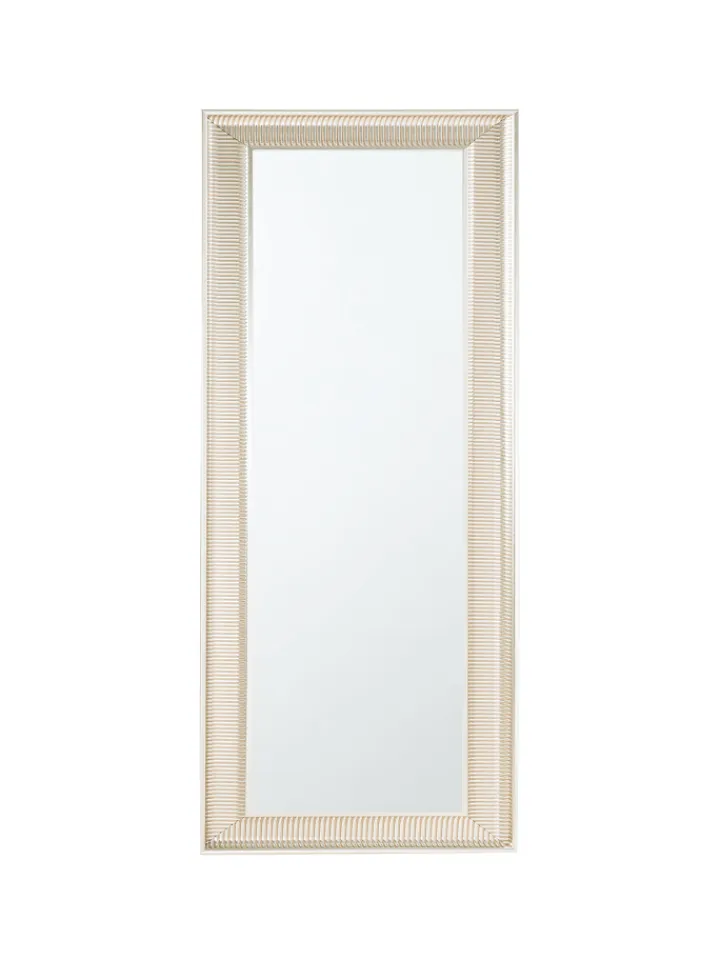 Beliani Spiegel<Wandspiegel CASSIS in Silber/Gold - (W) 51 x (H) 141 x (L) 4 cm