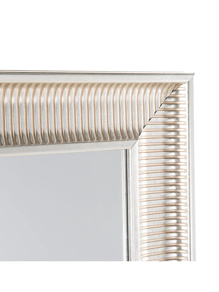 Beliani Spiegel<Wandspiegel CASSIS in Silber/Gold - (W) 51 x (H) 141 x (L) 4 cm