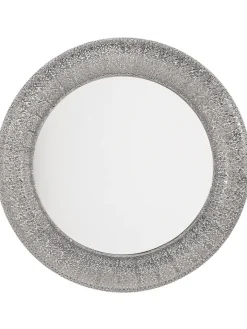 Beliani Spiegel<Wandspiegel CHANNAY in Silber - (W) 80 x (H) 80 x (L) 5 cm