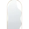 Beliani Spiegel<Wandspiegel COLOMBIER in Gold - (W) 41 x (H) 81 x (L) 2 cm