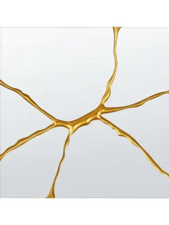 Beliani Spiegel<Wandspiegel COOLE in Gold - (W) 80 x (H) 80 x (L) 4 cm