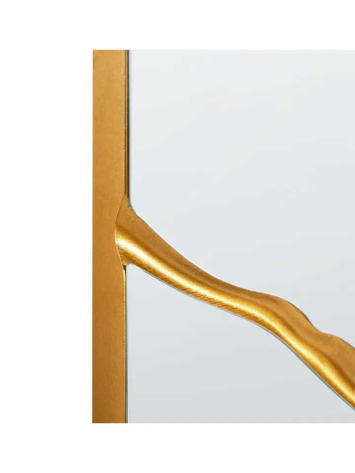 Beliani Spiegel<Wandspiegel COOLE in Gold - (W) 80 x (H) 80 x (L) 4 cm