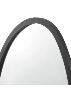 en.casa Spiegel<Wandspiegel Filiano in Schwarz (B)58cm (H)80cm (T)1.8cm