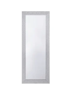 Beliani Spiegel<Wandspiegel MERVENT in Weiß/Silber - (W) 50 x (H) 130 x (L) 2 cm